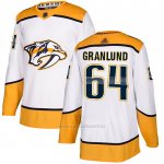 Camiseta Hockey Nashville Predators 64 Mikael Granlund Road Autentico Blanco Camiseta Hockey Nashville Predators 64 Mikael Granlund Road Autentico Blanco