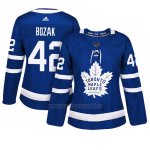 Camiseta Mujer Maple Leafs 42 Tyler Bozak Blue Adizero Jugador Home Camiseta Mujer Maple Leafs 42 Tyler Bozak Blue Adizero Jugador Home