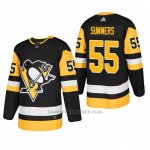 Camiseta Hockey Hombre Pittsburgh Penguins 55 Chris Summers Home Autentico Jugador Negro Camiseta Hockey Hombre Pittsburgh Penguins 55 Chris Summers Home Autentico Jugador Negro