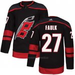 Camiseta Hockey Carolina Hurricanes 27 Justin Faulk Autentico Alterno Negro Camiseta Hockey Carolina Hurricanes 27 Justin Faulk Autentico Alterno Negro