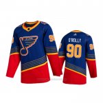 Camiseta Hockey St. Louis Blues Ryan O'reilly Retro Autentico 2019-20 Azul Camiseta Hockey St. Louis Blues Ryan O'reilly Retro Autentico 2019-20 Azul