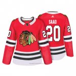 Camiseta Hockey Mujer Chicago Blackhawks 20 Brandon Saad Rojo Autentico Jugador Camiseta Hockey Mujer Chicago Blackhawks 20 Brandon Saad Rojo Autentico Jugador