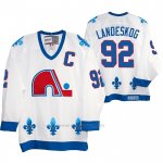 Camiseta Hockey Quebec Nordiques Gabriel Landeskog Heritage Vintage Replica Blanco Camiseta Hockey Quebec Nordiques Gabriel Landeskog Heritage Vintage Replica Blanco