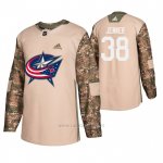 Camiseta Hockey Columbus Blue Jackets Boone Jenner Veterans Day Camuflaje Camiseta Hockey Columbus Blue Jackets Boone Jenner Veterans Day Camuflaje