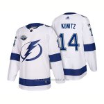 Camiseta Hockey Hombre Tampa Bay Lightning 14 Chris Kunitz 2018 Blanco Camiseta Hockey Hombre Tampa Bay Lightning 14 Chris Kunitz 2018 Blanco