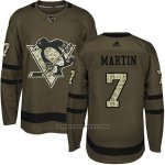 Camiseta Hockey Hombre Pittsburgh Penguins 7 Paul Martin Salute To Service 2018 Verde Camiseta Hockey Hombre Pittsburgh Penguins 7 Paul Martin Salute To Service 2018 Verde