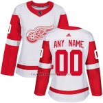 Camiseta Hockey Mujer Detroit Red Wings Segunda Personalizada Blanco Camiseta Hockey Mujer Detroit Red Wings Segunda Personalizada Blanco