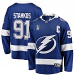 Camiseta Hockey Tampa Bay Lightning Steven Stamkos Primera 2022 Stanley Cup Final Breakaway Azul Camiseta Hockey Tampa Bay Lightning Steven Stamkos Primera 2022 Stanley Cup Final Breakaway Azul