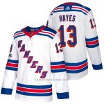 Camiseta Hockey Hombre Autentico New York Rangers 13 Kevin Hayes Away 2018 Blanco Camiseta Hockey Hombre Autentico New York Rangers 13 Kevin Hayes Away 2018 Blanco