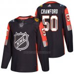 Camiseta Chicago Blackhawks Corey Crawford Nhl 2018 All Star Negro Camiseta Chicago Blackhawks Corey Crawford Nhl 2018 All Star Negro
