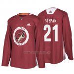 Camiseta Arizona Coyotes Derek Stepan Maroon Practice Camiseta Arizona Coyotes Derek Stepan Maroon Practice
