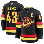 Camiseta Hockey Vancouver Canucks Quinn Hughes Alterno Negro Camiseta Hockey Vancouver Canucks Quinn Hughes Alterno Negro