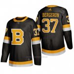Camiseta Hockey Boston Bruins Patrice Bergeron Alterno 2019-20 Negro Camiseta Hockey Boston Bruins Patrice Bergeron Alterno 2019-20 Negro