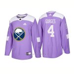 Camiseta Hockey Hombre Autentico Buffalo Sabres 4 Josh Gorges 2018 Hockey Fights Cancer Violeta Camiseta Hockey Hombre Autentico Buffalo Sabres 4 Josh Gorges 2018 Hockey Fights Cancer Violeta
