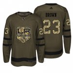 Camiseta Hockey Hombre Los Angeles Kings 23 Dustin Marron Verde Camo Camiseta Hockey Hombre Los Angeles Kings 23 Dustin Marron Verde Camo