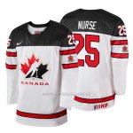 Camiseta Canada Team Darnell Nurse 2018 Iihf World Championship Jugador Blanco Camiseta Canada Team Darnell Nurse 2018 Iihf World Championship Jugador Blanco