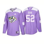 Camiseta Hockey Hombre Autentico Nashville Predators 52 Matt Irwin Hockey Fights Cancer 2018 Violeta Camiseta Hockey Hombre Autentico Nashville Predators 52 Matt Irwin Hockey Fights Cancer 2018 Violeta