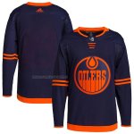 Camiseta Hockey Edmonton Oilers Alternate Autentico Pro Blank Azul Camiseta Hockey Edmonton Oilers Alternate Autentico Pro Blank Azul
