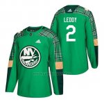 Camiseta New York Islanders Nick Leddy 2018 St. Patrick's Day Verde Camiseta New York Islanders Nick Leddy 2018 St. Patrick's Day Verde
