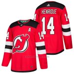Camiseta Hockey Hombre Autentico New Jersey Devils 14 Adam Henrique Home 2018 Rojo Camiseta Hockey Hombre Autentico New Jersey Devils 14 Adam Henrique Home 2018 Rojo