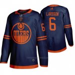 Camiseta Hockey Edmonton Oilers Adam Larsson Autentico Alterno Azul Camiseta Hockey Edmonton Oilers Adam Larsson Autentico Alterno Azul