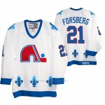 Camiseta Hockey Quebec Nordiques Peter Forsberg Heritage Vintage Replica Blanco Camiseta Hockey Quebec Nordiques Peter Forsberg Heritage Vintage Replica Blanco