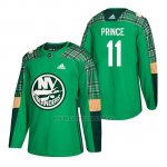 Camiseta New York Islanders Shane Prince 2018 St. Patrick's Day Verde Camiseta New York Islanders Shane Prince 2018 St. Patrick's Day Verde