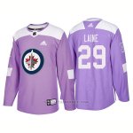 Camiseta Hockey Hombre Autentico Winnipeg Jets 29 Patrik Laine Hockey Fights Cancer 2018 Violeta Camiseta Hockey Hombre Autentico Winnipeg Jets 29 Patrik Laine Hockey Fights Cancer 2018 Violeta