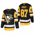 Camiseta Hockey Hombre Pittsburgh Penguins 87 Sidney Crosby Home Autentico Jugador Negro Camiseta Hockey Hombre Pittsburgh Penguins 87 Sidney Crosby Home Autentico Jugador Negro