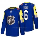 Camiseta Montreal Canadiens Shea Weber 2018 All Star Azul Camiseta Montreal Canadiens Shea Weber 2018 All Star Azul