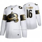 Camiseta Hockey Colorado Avalanche Nikita Zadorov Golden Edition Limited Blanco Camiseta Hockey Colorado Avalanche Nikita Zadorov Golden Edition Limited Blanco