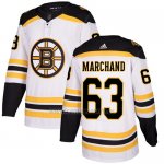 Camiseta Hockey Hombre Boston Bruins 63 Brad Marchand Blanco Autentico Stitched Camiseta Hockey Hombre Boston Bruins 63 Brad Marchand Blanco Autentico Stitched
