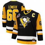 Camiseta Hockey Pittsburgh Penguins Mario Lemieux Mitchell & Ness Big & Tall 1991-92 Blue Line 2.0 Negro Camiseta Hockey Pittsburgh Penguins Mario Lemieux Mitchell & Ness Big & Tall 1991-92 Blue Line 2.0 Negro