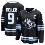 Camiseta Hockey Utah Mammoth Clayton Keller Primera Breakaway Negro Camiseta Hockey Utah Mammoth Clayton Keller Primera Breakaway Negro