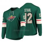 Camiseta Minnesota Wild Eric Staal Adidas Platinum Verde Camiseta Minnesota Wild Eric Staal Adidas Platinum Verde