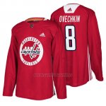 Camiseta Washington Capitals Alex Ovechkin New Season Practice Rojo Camiseta Washington Capitals Alex Ovechkin New Season Practice Rojo