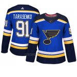 Camiseta Mujer St. Louis Blues 91 Vladimir Tarasenko Blue Adizero Jugador Home Camiseta Mujer St. Louis Blues 91 Vladimir Tarasenko Blue Adizero Jugador Home