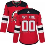 Camiseta Hockey Mujer New Jersey Devils Primera Personalizada Rojo Camiseta Hockey Mujer New Jersey Devils Primera Personalizada Rojo