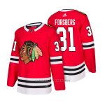 Camiseta Hockey Hombre Autentico Chicago Blackhawks 31 Anton Forsberg Home 2018 Rojo Camiseta Hockey Hombre Autentico Chicago Blackhawks 31 Anton Forsberg Home 2018 Rojo