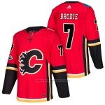 Camiseta Hockey Hombre Autentico Calgary Flames 7 Tj Brodie Home 2018 Rojo Camiseta Hockey Hombre Autentico Calgary Flames 7 Tj Brodie Home 2018 Rojo