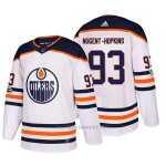 Camiseta Hockey Hombre Edmonton Oilers 93 Ryan Nugent-Hopkins 2018 Blanco Camiseta Hockey Hombre Edmonton Oilers 93 Ryan Nugent-Hopkins 2018 Blanco