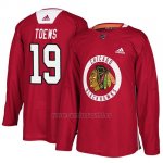Camiseta Chicago Blackhawks Jonathan Toews New Season Practice Rojo Camiseta Chicago Blackhawks Jonathan Toews New Season Practice Rojo