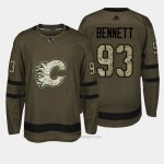 Camiseta Hockey Hombre Calgary Flames 93 Sam Bennett Verde Salute To Service Camiseta Hockey Hombre Calgary Flames 93 Sam Bennett Verde Salute To Service
