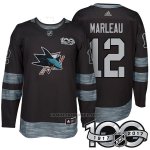 Camiseta Hockey Hombre San Jose Sharks 12 Patrick Marleau 2017 Centennial Limited Negro Camiseta Hockey Hombre San Jose Sharks 12 Patrick Marleau 2017 Centennial Limited Negro