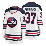 Camiseta Mujer Winnipeg Jets Connor Hellebuyck Heritage Fanatics Breakaway Blanco Camiseta Mujer Winnipeg Jets Connor Hellebuyck Heritage Fanatics Breakaway Blanco