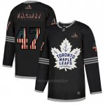 Camiseta Hockey Toronto Maple Leafs Leo Komarov 2020 USA Flag Negro Camiseta Hockey Toronto Maple Leafs Leo Komarov 2020 USA Flag Negro