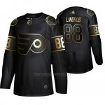 Camiseta Philadelphia Flyers Eric Lindros Golden Edition Retired Jugador Autentico Negro Camiseta Philadelphia Flyers Eric Lindros Golden Edition Retired Jugador Autentico Negro