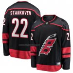 Camiseta Hockey Carolina Hurricanes Logan Stankoven Primera Breakaway Negro Camiseta Hockey Carolina Hurricanes Logan Stankoven Primera Breakaway Negro