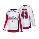Camiseta Washington Capitals Tom Wilson 2018 Season Centennial Patch Team Road Blanco Camiseta Washington Capitals Tom Wilson 2018 Season Centennial Patch Team Road Blanco