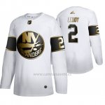 Camiseta Hockey New York Islanders Nick Leddy Golden Edition Limited Blanco Camiseta Hockey New York Islanders Nick Leddy Golden Edition Limited Blanco